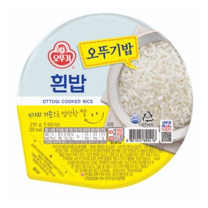오뚜기 맛있는 흰밥 오뚜기밥 210g 3개