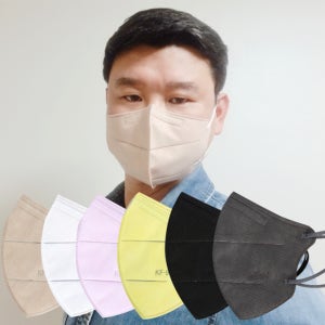 KF94 마스크 새부리형 컬러6색 5매포장 50매 대형, 큰중형