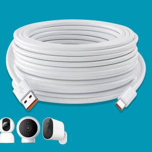 C타입 충전 케이블 홈캠 파인뷰 이글루 헤이홈 호환 펫캠 CCTV 연장선 2m, 1개