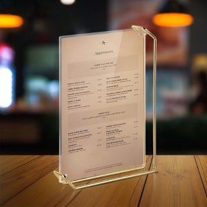 카페 식당 업소용 메뉴판 투명 케이스 디자인 만들기 미용실 고급 레스토랑 술집 치킨집