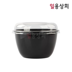 원형 빙수용기 DS-303 160파이 대 1100ml 300세트 검정 (합포장)