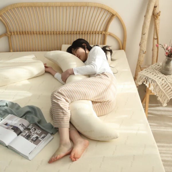 슬립앤슬립 리얼오가닉 안고자는 임산부 체압분산 S자형 바디베개 바디필로우