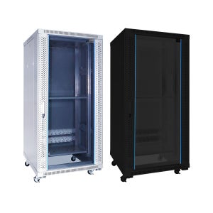 마하링크 ML-H1200 25U H1200 D600 W600 슬림너트 강화유리 허브랙 통신랙