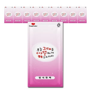 해피데이 방석핫팩 대형 핫팩 400g 10개 국산