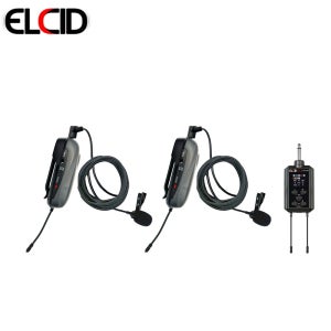 ELCID HS-EM66 휴대용 충전식 수신기 2채널 에코 무선마이크 핀+핀