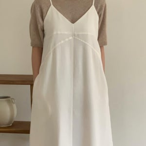 AMYGRACE 에이미그레이스 조이 슬립 뷔스티에 롱 원피스 2color