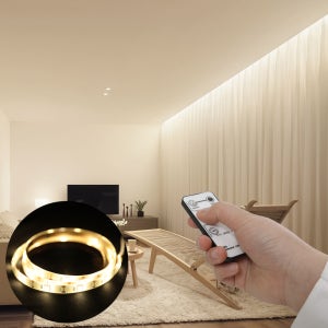 라인 간접 조명 등 led 인테리어 붙이는 침대 거실 커튼박스 리모컨