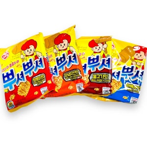 오뚜기 뿌셔뿌셔 4종(떡볶이맛, 바베큐맛, 양념치킨맛, 불고기맛)