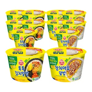 [6+6] 오뚜기 컵밥 톡톡김치알밥 6개+참치마요덮밥 6개 외 20종