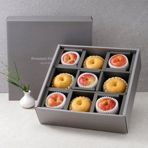 프리미엄 사과 배 선물세트 실속형 제수용 특품 명절 선물용 혼합 과일 보자기 포장