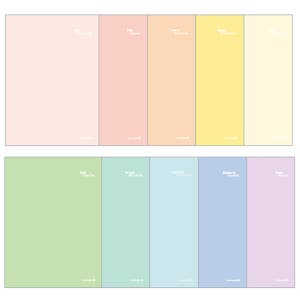 모닝글로리 k-2 스프링노트 10권세트 (파스텔) 줄있는 공책 유선 줄 필기 노트