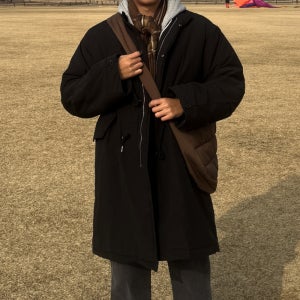 남자 이토 오버핏 겨울 롱 야상 패딩 점퍼 개파카