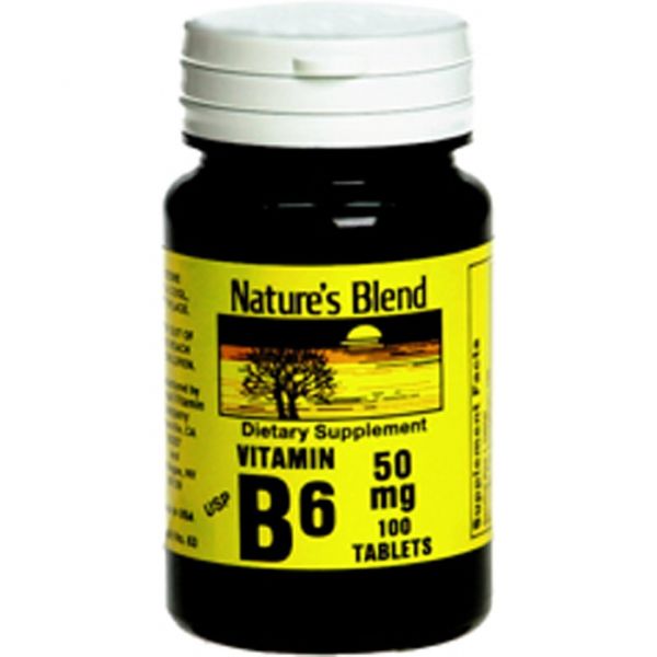 Nature’s Blend 네이처스 블렌드 <b>비타민 B6</b> 50mg