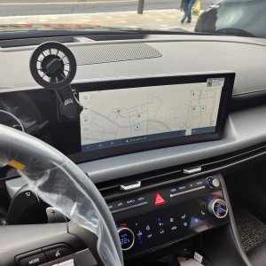 테라모 현대 쏘나타 디엣지 LF YF 차량용 핸드폰 일체형 스크린 거치대 마운트