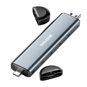 삼지 듀얼 USB A C타입 M.2 NGFF SSD 외장케이스 SATA01