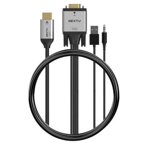 이지넷유비쿼터스 NEXTU 버아드 VGA 오디오 to HDMI 케이블 2427VHC 2m