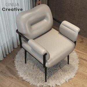 지누아 소프트 쿠션 대형 암체어 미드센추리 인테리어 의자