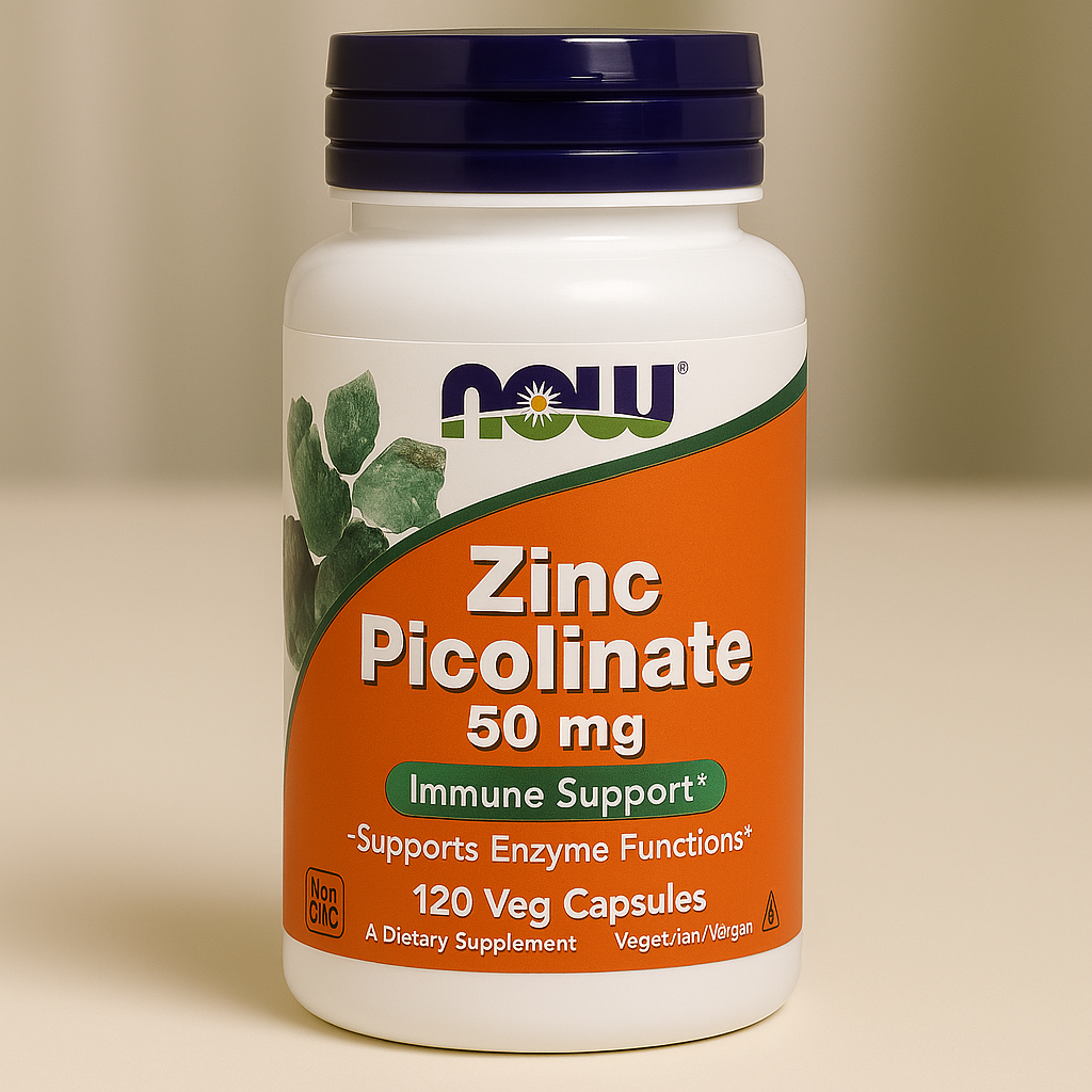 나우푸드 아연 <b>피콜리네이트</b> 50mg Zinc Picolinate 120캡슐, 1개