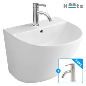 하츠 모던라운드 일체형 세면기 PB-162H 세면수전포함 서울경기 문앞배송