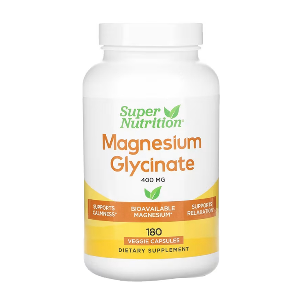 슈퍼뉴트리션 <b>마그네슘 글리시네이트 400</b> mg 180 베지캡슐