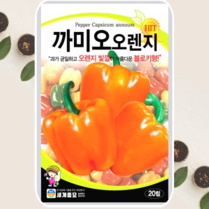 파프리카씨앗 까미오오렌지 파프리카 종자 20립 세계종묘