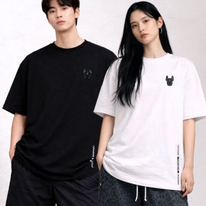 [라이프워크]공용) 수피마 로고 반팔 티셔츠