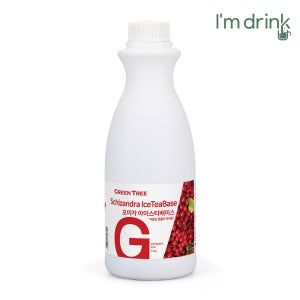 아임드링크 그린트리 오미자아이스티베이스 1.2kg 6개 1box 개인카페 홈카페 음료제조