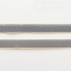 벨크로 찍찍이 25mm 접착용 벨크로테이프 1마 양면 세트 회색