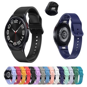 갤럭시워치6 40 44 42 46MM 골프에디션 날개형 원터치 실리콘 스트랩 밴드 시계줄