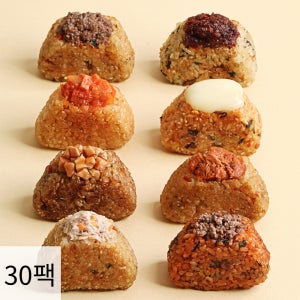 저당 오늘은점보현미주먹밥 150g 5종 15+15팩 / 대용량 빅사이즈
