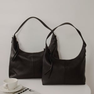 [사이즈2개] 알렉시스 소가죽 가벼운 빅 숄더 호보백 A4수납 직장인 가방 s4368