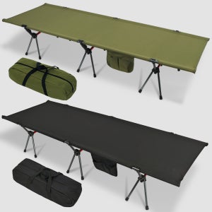 1+1 캠프빌리지 초경량 로우 야전침대 캠핑침대 2colors