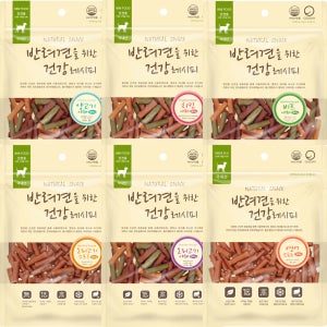반려견을 위한 건강레시피 300g 대용량 소 양 오리 닭 연어 야채 소프트 노즈워크 칭찬용 져키
