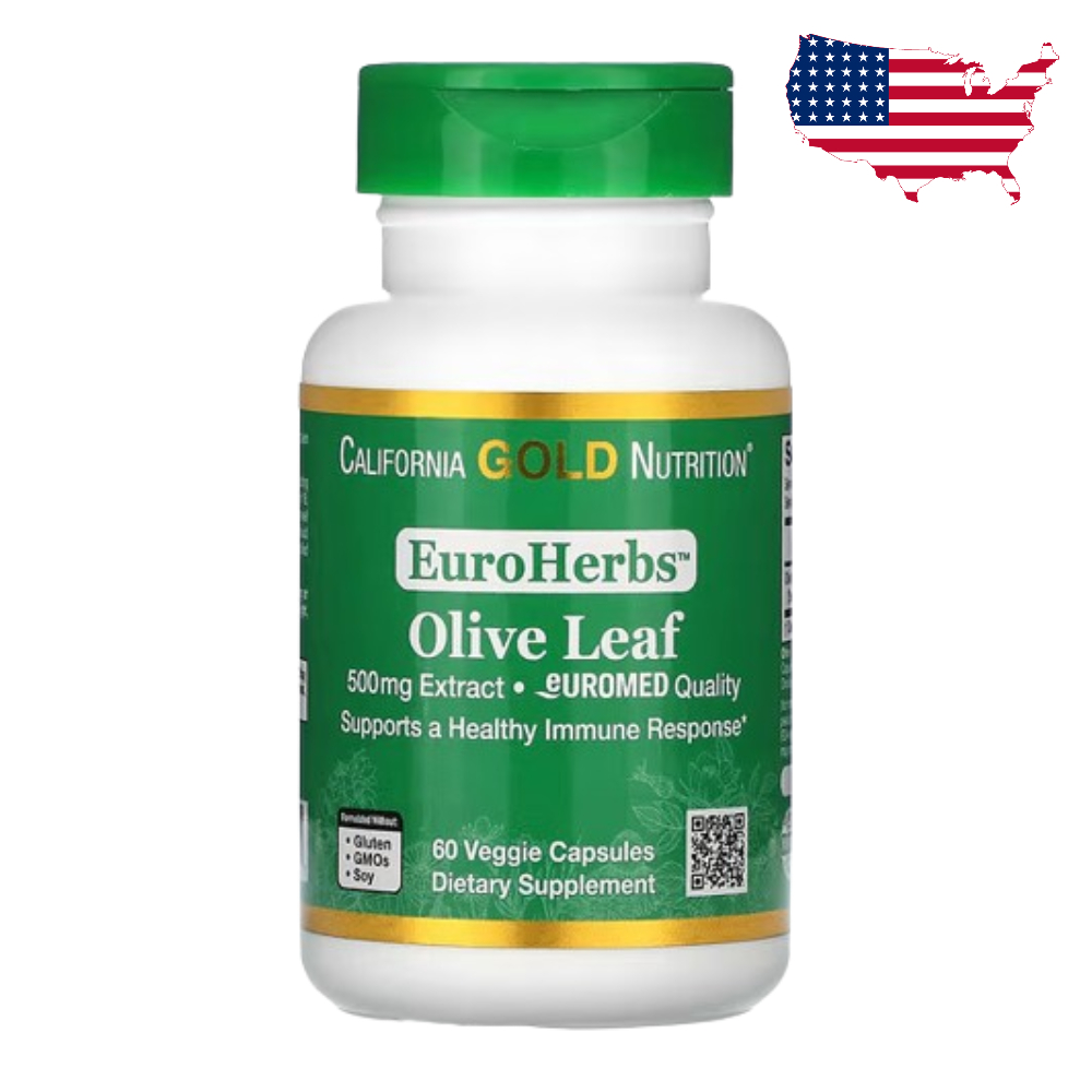 CGN 아이허브 <b>올리브잎 추출물</b> 500mg 캡슐 60정 올리브리프 올러유러핀