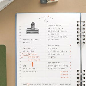 데일리 A5 업무일지 작업 노트 스프링 직작인 프리랜서 학생 타임라인 체크리스트