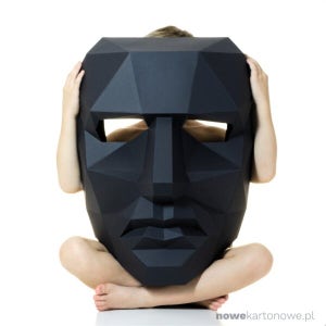 유럽 인테리어 입체소품 마스크 DIY 종이모형 거실오브제