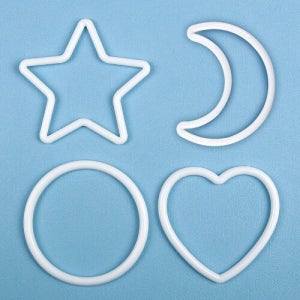 파스텔클레이 화이트 라인 모빌 드림캐쳐 10개입