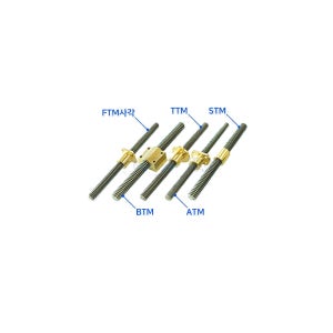 TM 스크류 스테인레스 STM25 원통형 너트 황동 TMR25-1000L (5PITCH) SUS