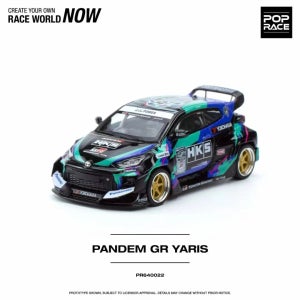 1:64 POPRACE Toyota GR Yaris 홍콩버전 HKS87 합금 자동차