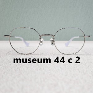 뮤지엄 바이 비컨 안경 44 실버 유광 육각 티타늄 museum by beacon 44 c 2