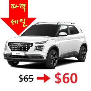 괌 에이스렌트카 현대 배뉴(동급차량 제공)