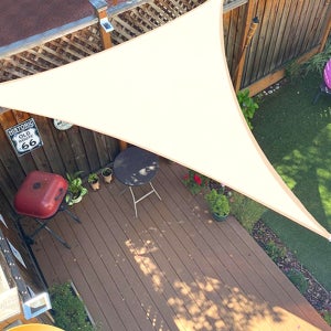 썬쉐이드 캐노피 테라스 야외 옥상그늘막 캠핑 천막 삼각 3x3x3m