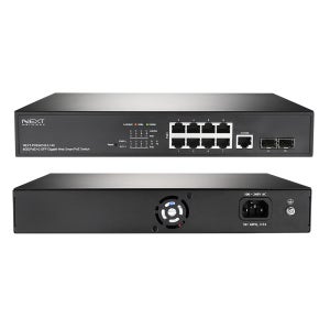 8포트 POE+2포트1000X SFP 기가바이트140W스마트스위치 NEXT-POE4010L2-140