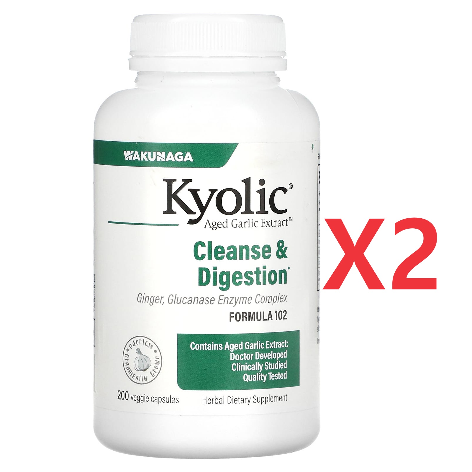 <b>쿄릭</b> 칸디다 클렌즈 다이제스천 숙성 마늘 생강 추출물 200캡슐 2개