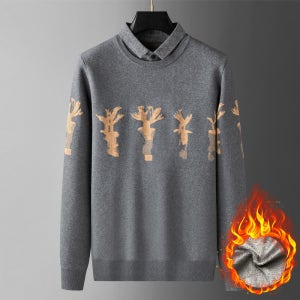 직장인 남자니트 출퇴근 기모 따뜻한 캐주얼 스웨터