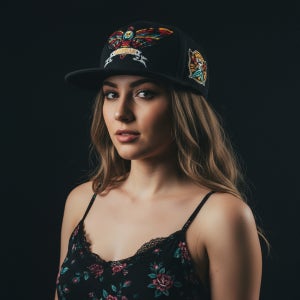 에임피크 S136 명품모자 남녀공용 해골 나비 스냅백 aimpeak 빅사이즈 커플 선물