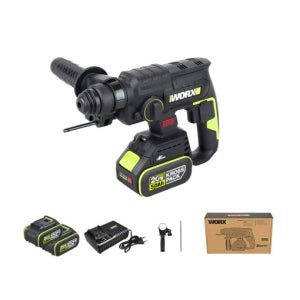 웍스 20V 충전 로타리 해머드릴 WU387.1 SDS 함마 콘크리트 5.0A 배터리2개