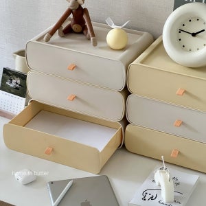 화이트데스크셋업 사무실 데스크테리어 회사 책상 꾸미기 정리용품 필수템 오거나이저 L