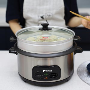 키친아트 스팀 멀티쿠커 3.5L KAMC-460NK 전기찜기 전기냄비 호빵 밥 만두 전골