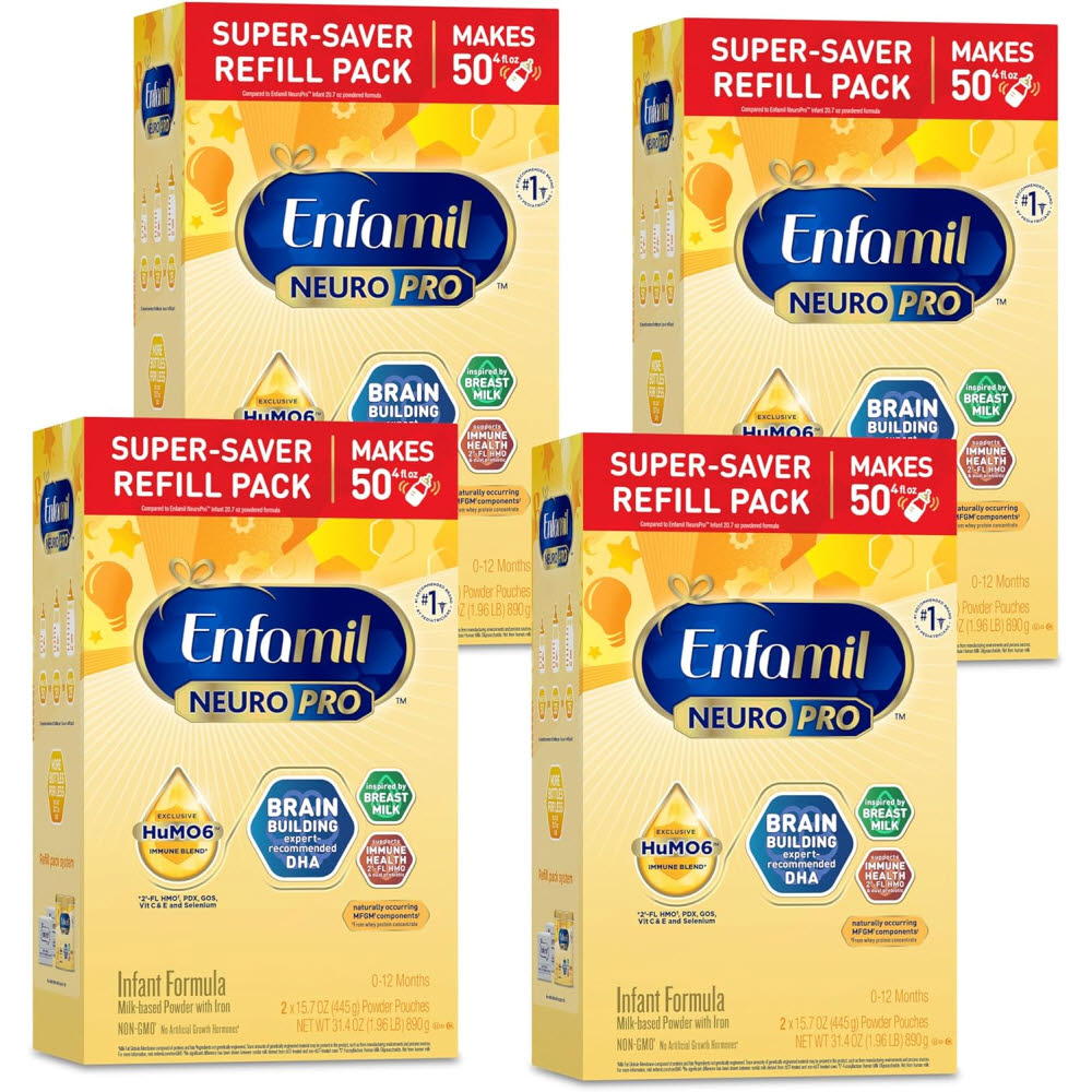 <b>엔파밀</b> 분유 뉴로 프로 0-12개월 890g 4팩 <b>Enfamil</b>
